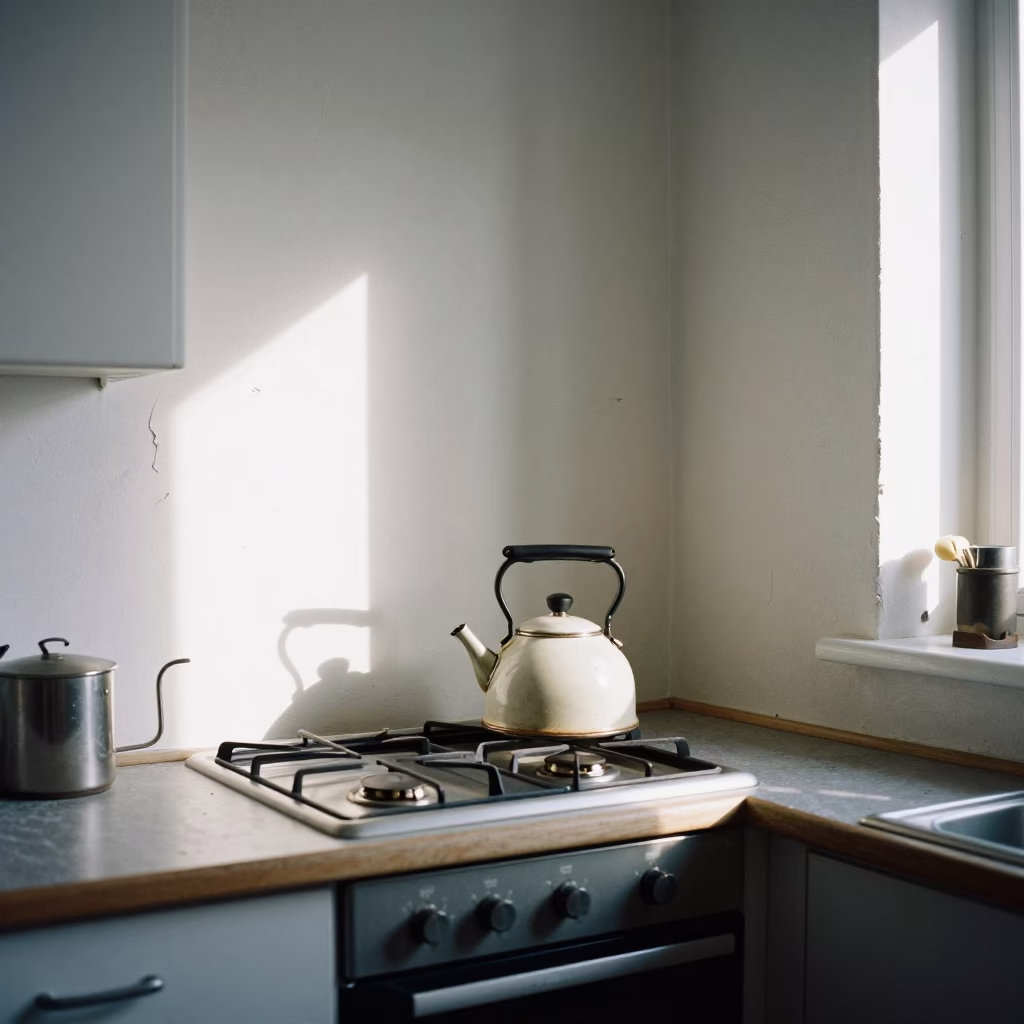 Kitchen Interior at Midday Light in Stockholm in in Stockholm, Sweden