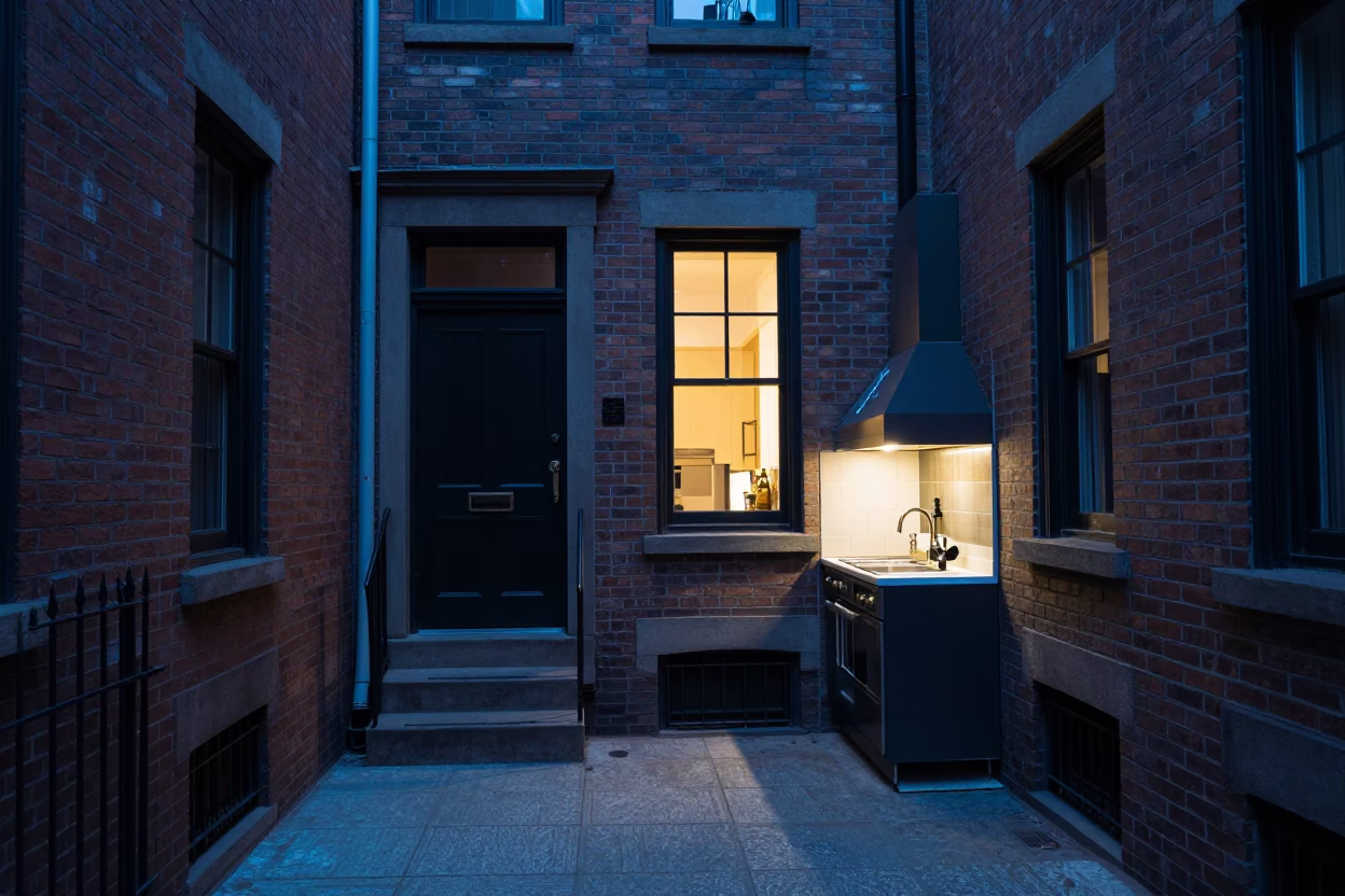 Kitchen Interior in Boston in in Boston, Massachusetts, United States