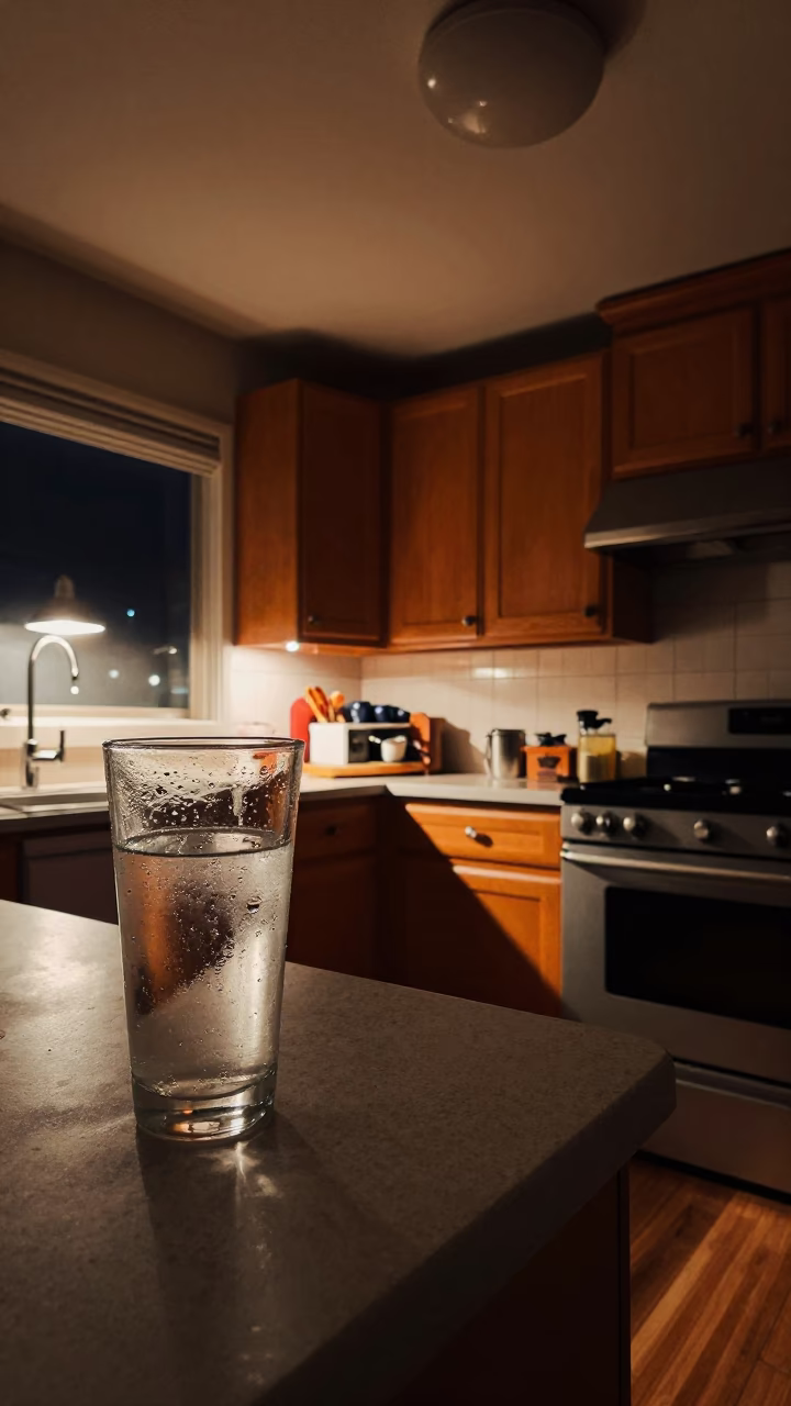 Kitchen Interior in Los Angeles at Deep In The Night Light in in Los Angeles, California, United States