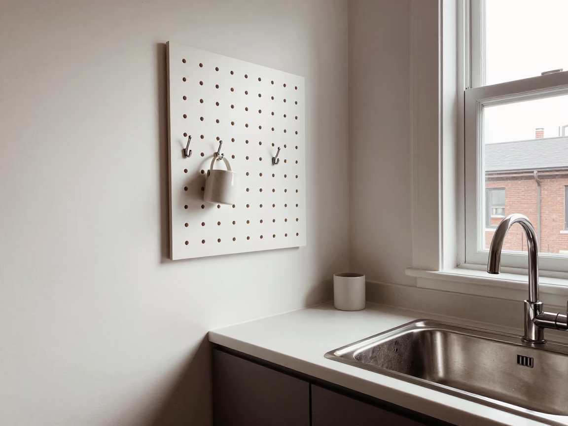 Kitchen Interior in Montreal at Flat Noon Light in in Montreal, Quebec, Canada