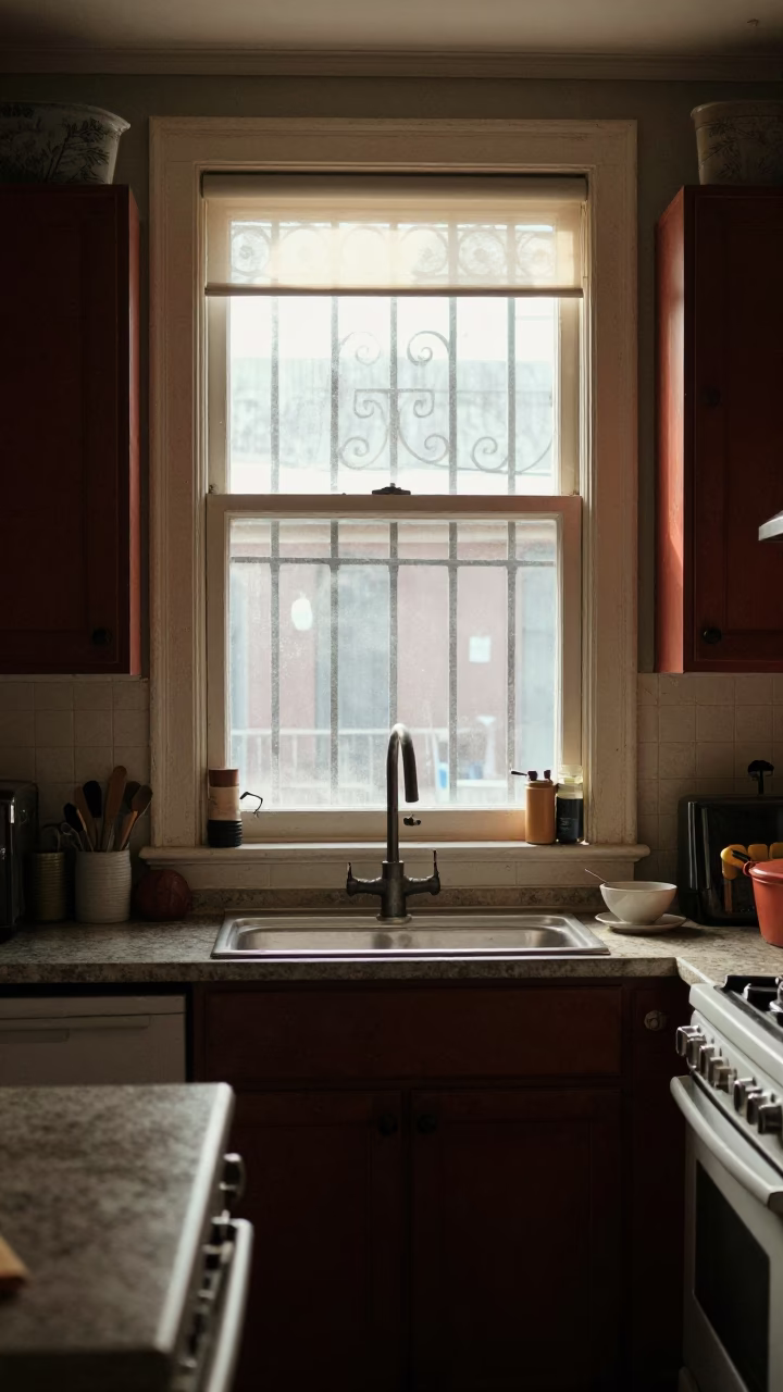 Kitchen Interior in New Orleans at The Late Morning Light in in New Orleans, Louisiana, United States