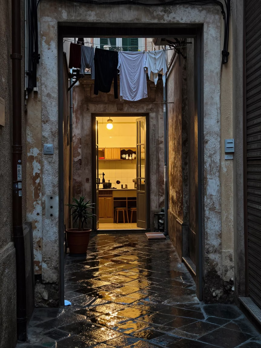 Kitchen Interior in Palermo in in Palermo, Italy