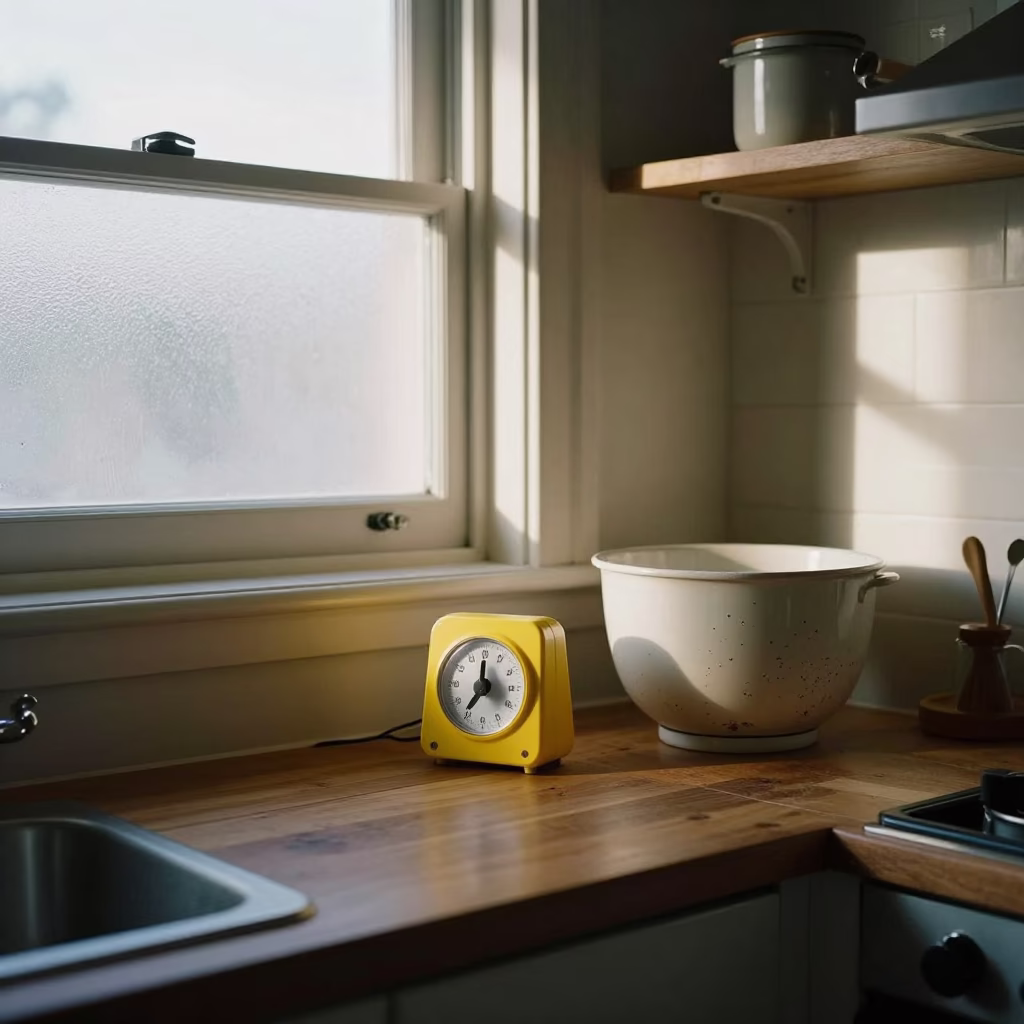 Kitchen Interior just after sunrise in Hobart in in Hobart, Tasmania, Australia