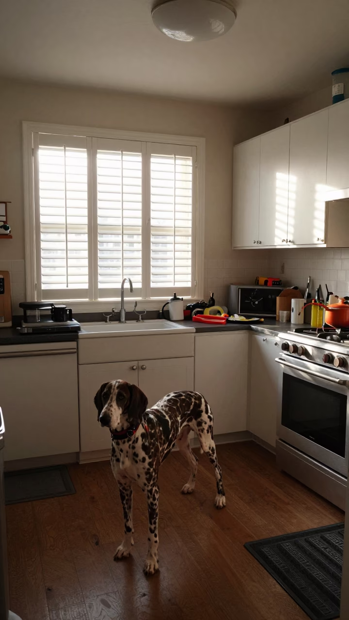 Kitchen Interior just after sunrise in San Francisco in in San Francisco, California, United States