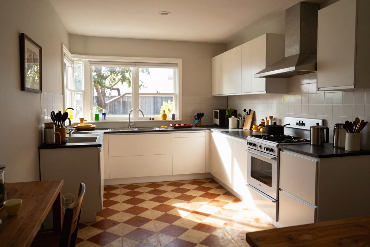 Kitchen Morning in Perth at The Late Morning Light in in Perth, Western Australia, Australia