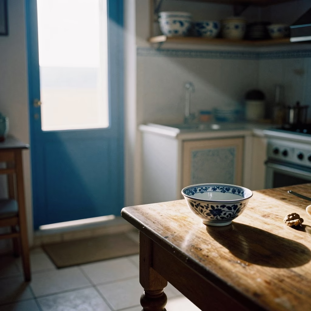Kitchen Morning just after sunrise in Tunis in in Tunis, Tunisia