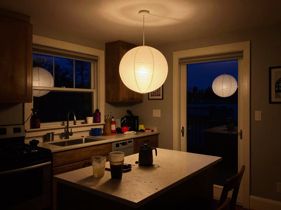 Kitchen Night in Halifax at Deep In The Night Light in in Halifax, Nova Scotia, Canada