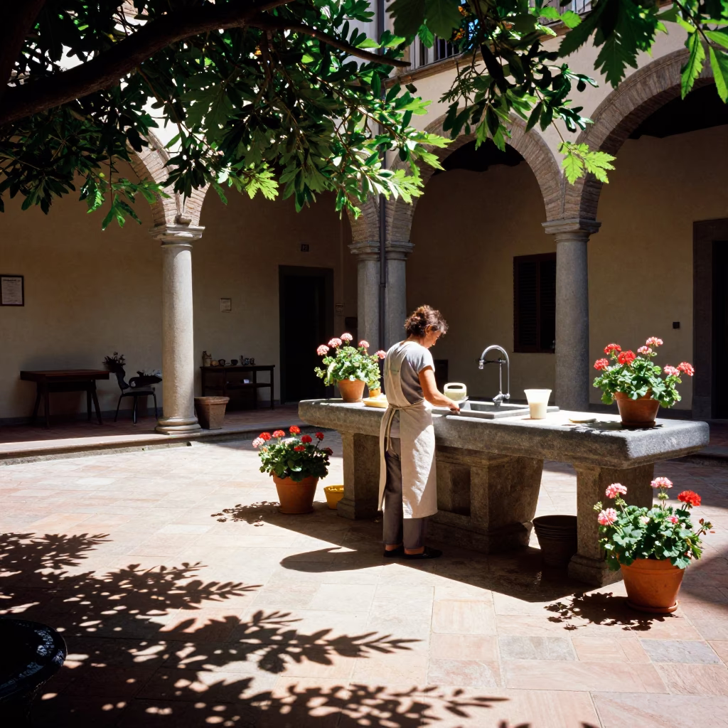 Kitchen Prep in Florence in in Florence, Italy