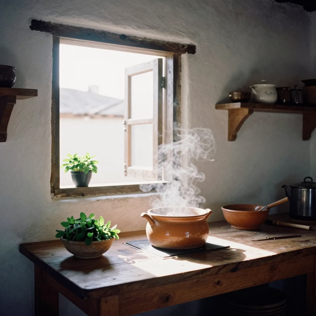 Kitchen Preparation in Oaxaca in in Oaxaca, Mexico