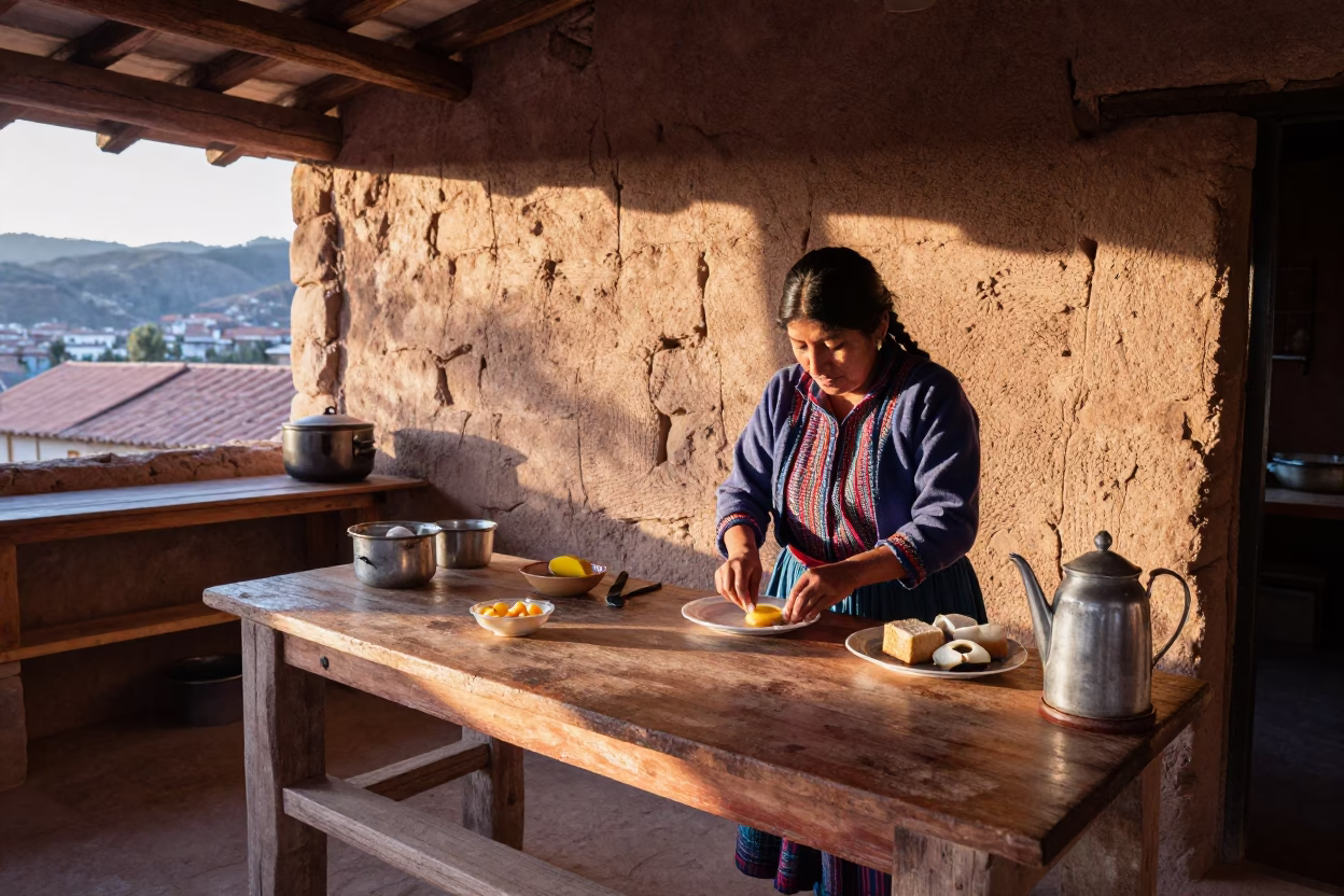 Kitchen Routine in Cusco in in Cusco, Peru