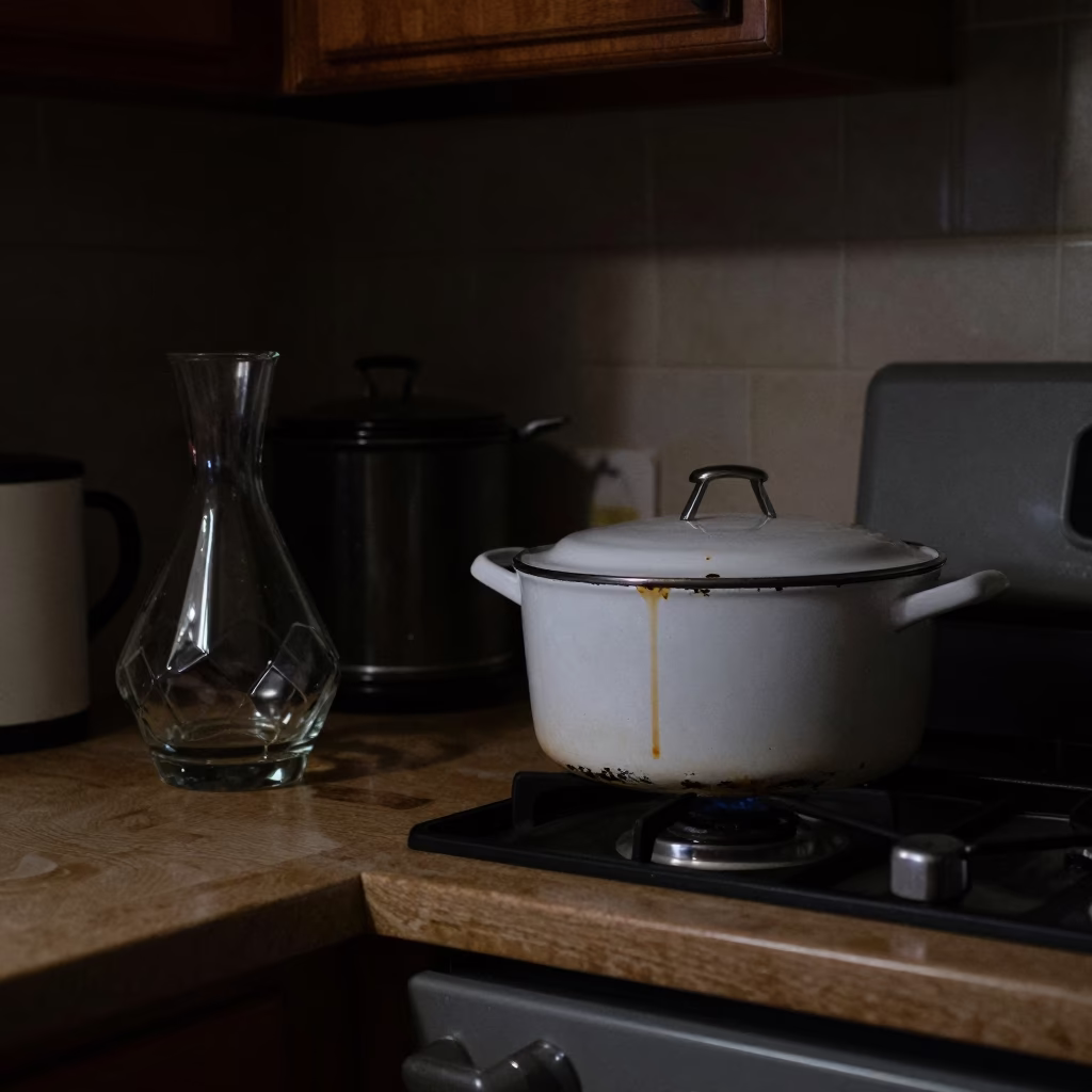 Kitchen Scene at Deep In The Night Light in Austin in in Austin, Texas, United States