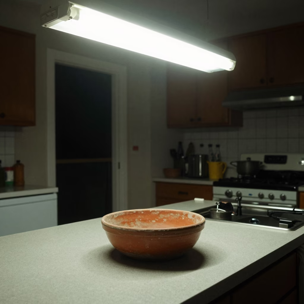 Kitchen Scene at Late At Night Light in Los Angeles in in Los Angeles, California, United States