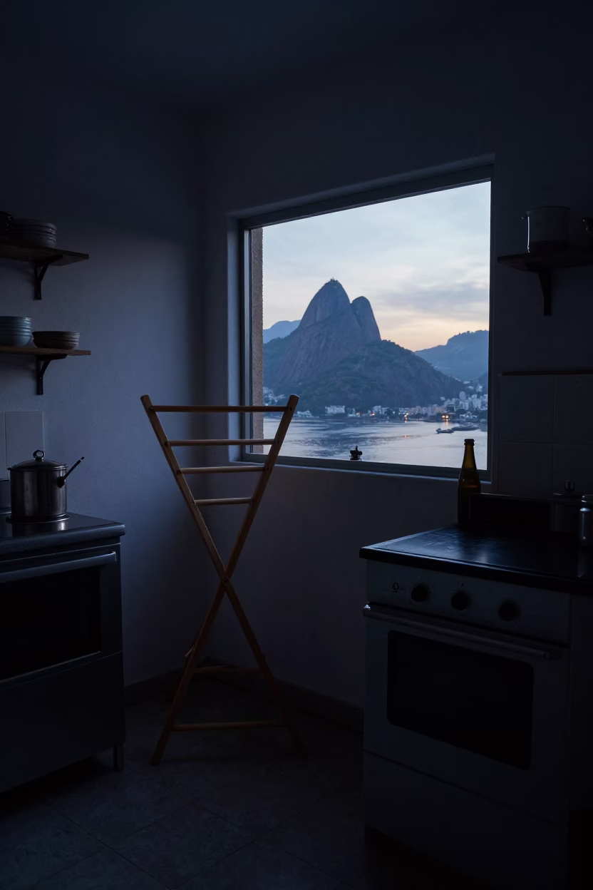 Kitchen Scene at Sunrise Light in Rio De Janeiro in in Rio de Janeiro, Brazil