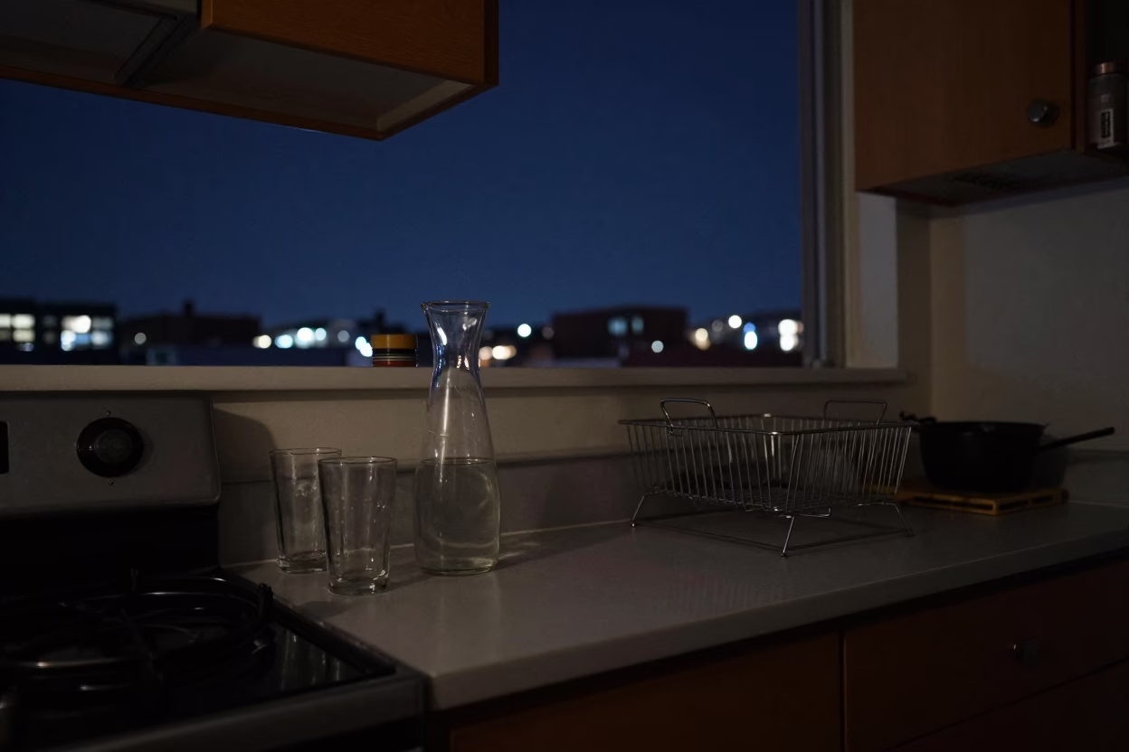 Kitchen Scene at The Deepest Night Sky Light in Boston in in Boston, Massachusetts, United States