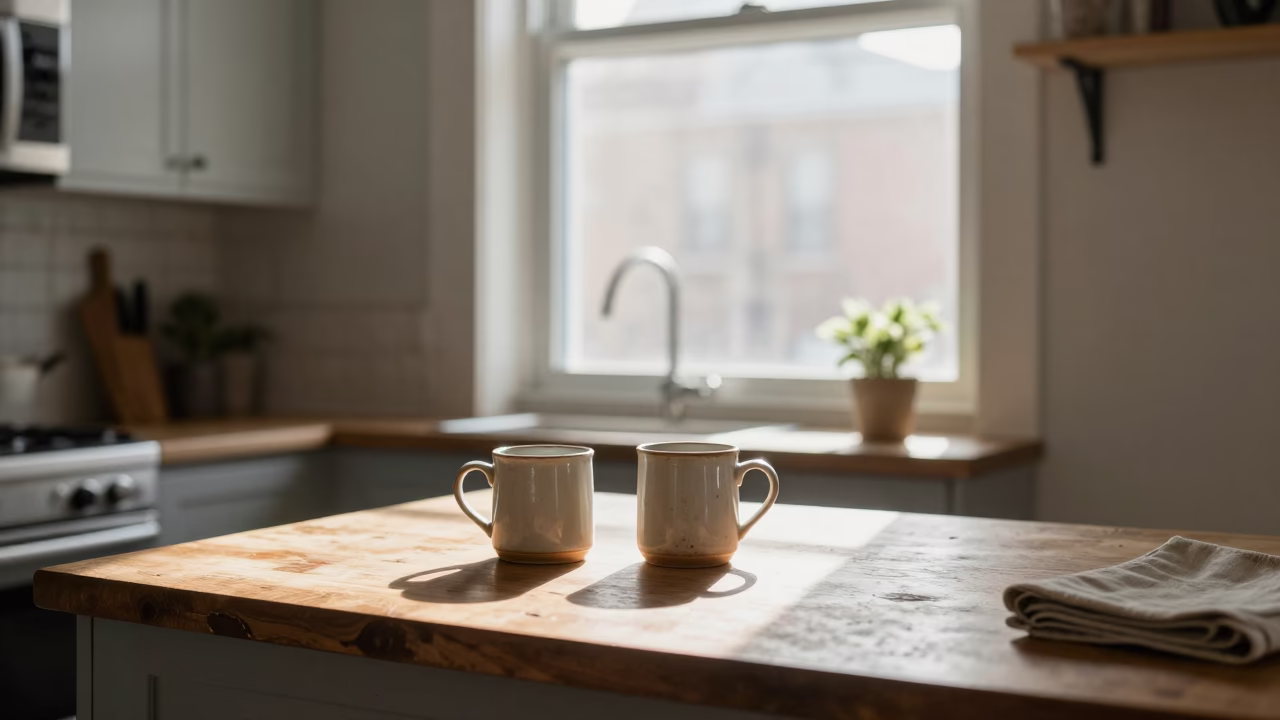 Kitchen Scene at The Late Morning Light in Chicago in in Chicago, Illinois, United States