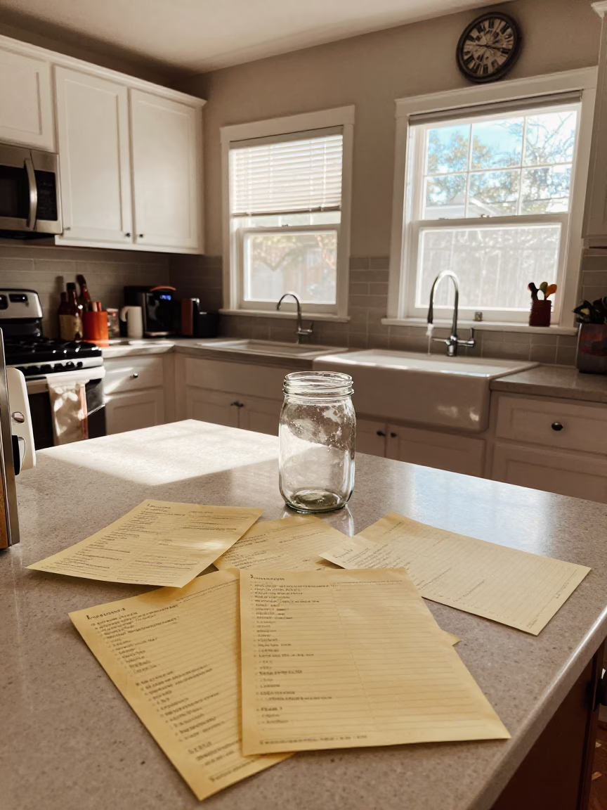 Kitchen Scene in Austin at Midday Light in in Austin, Texas, United States