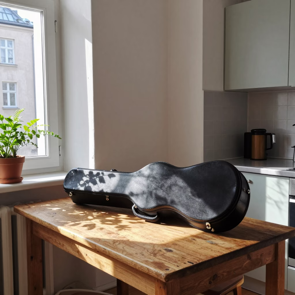 Kitchen Scene in Berlin at Bright Midmorning Light in in Berlin, Germany