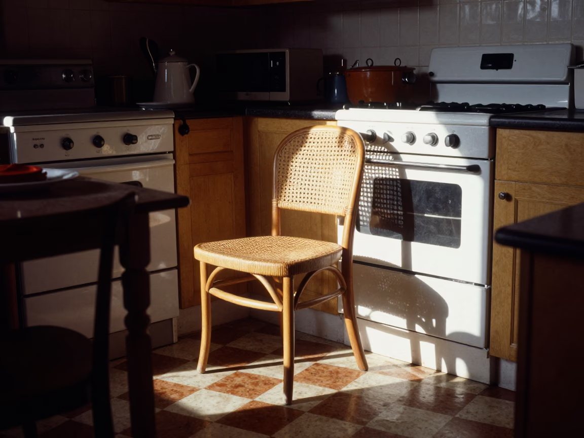 Kitchen Scene in Liverpool at The Late Afternoon Light in in Liverpool, United Kingdom