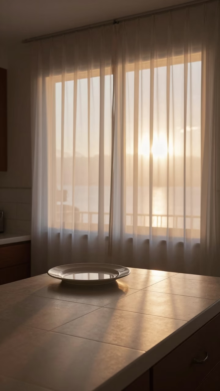 Kitchen Scene in Miami at First Light Of Dawn in in Miami, Florida, United States