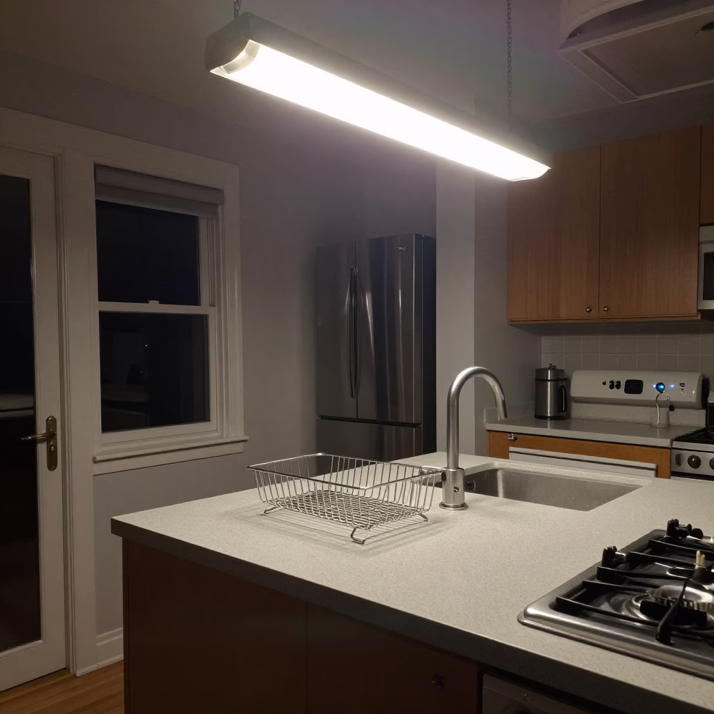 Kitchen Scene in Montreal at Deep In The Night Light in in Montreal, Quebec, Canada