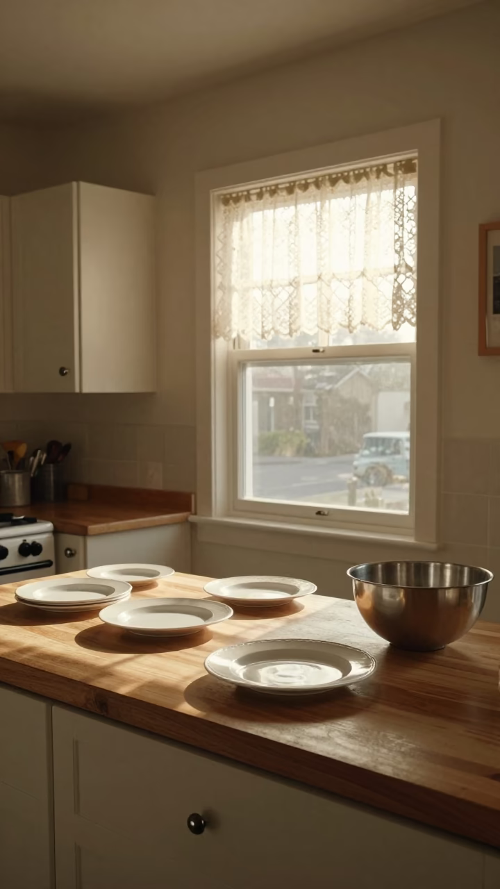 Kitchen Scene in San Diego at Clear Late-afternoon Light in in San Diego, California, United States