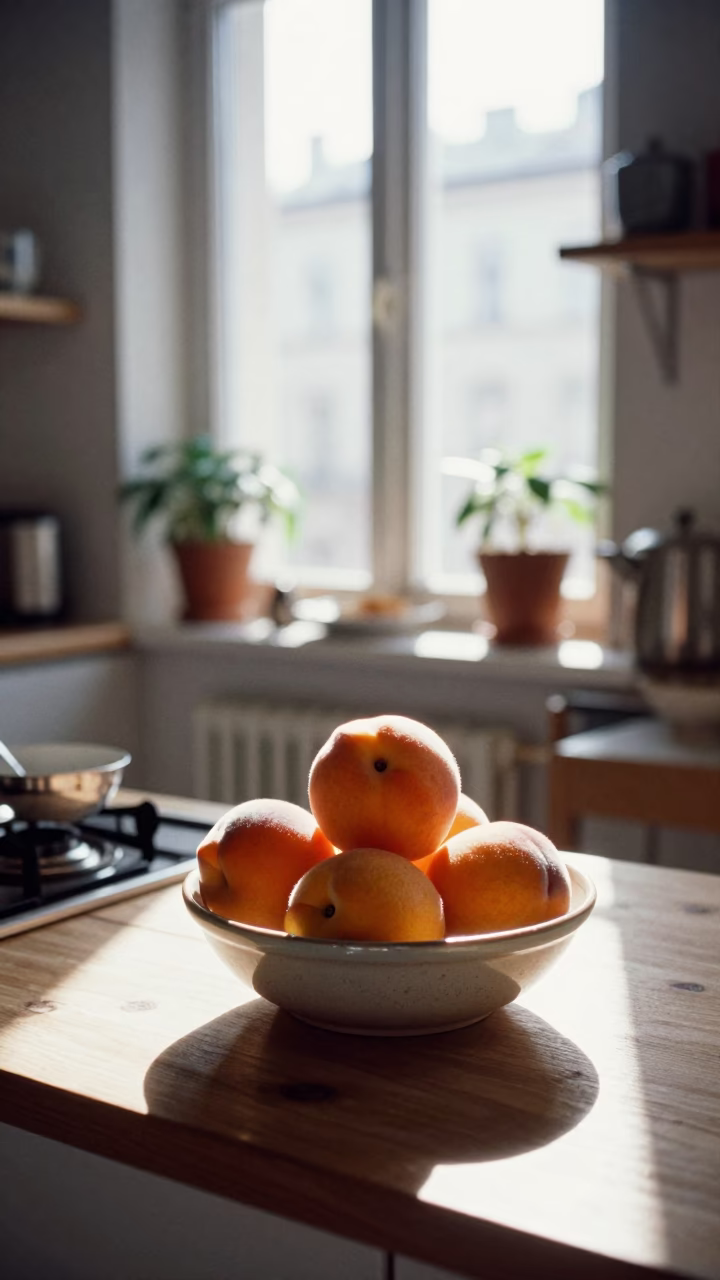 Kitchen Scene in Vienna at Bright Midmorning Light in in Vienna, Austria