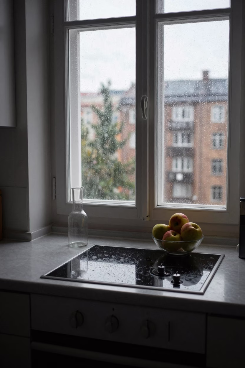 Kitchen Surfaces in Berlin at First Light in in Berlin, Germany