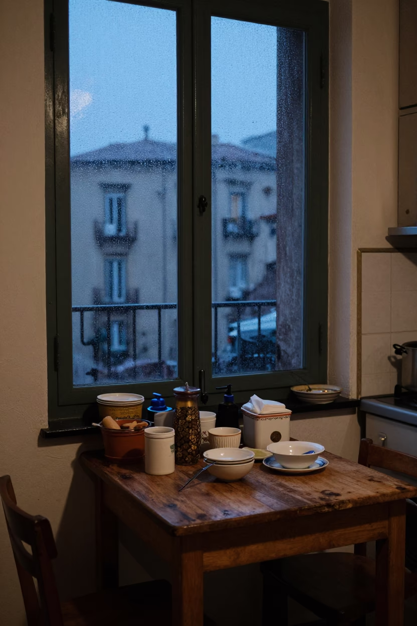 Kitchen Table in Naples in in Naples, Italy