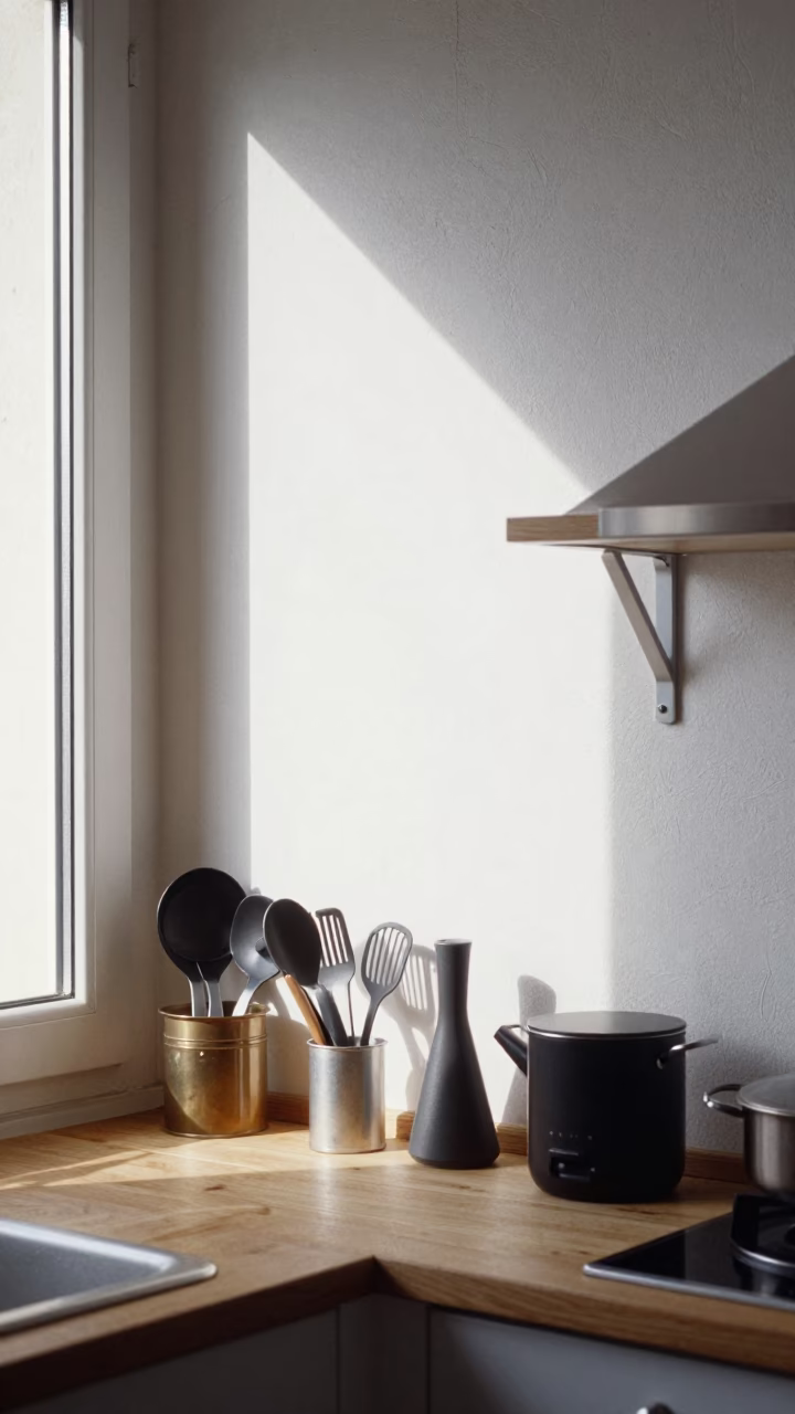 Kitchen Utensils at The Early Afternoon Light in Lyon in in Lyon, France