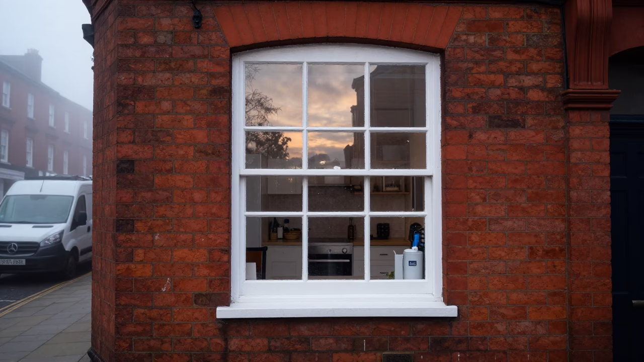 Kitchen Window in Liverpool in in Liverpool, United Kingdom