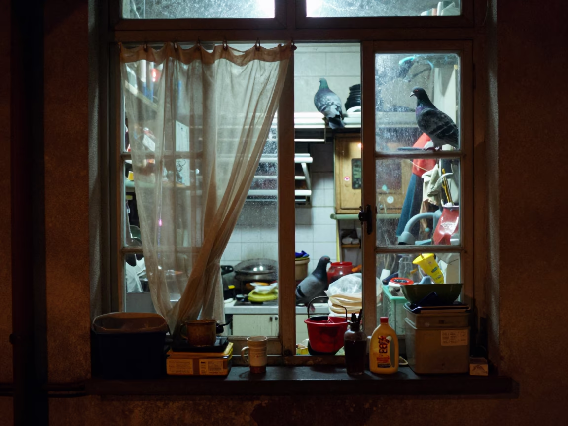 Kitchen Window in Shanghai in in Shanghai, China
