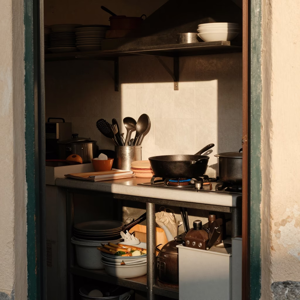 Kitchen Workspace in Rome in in Rome, Italy