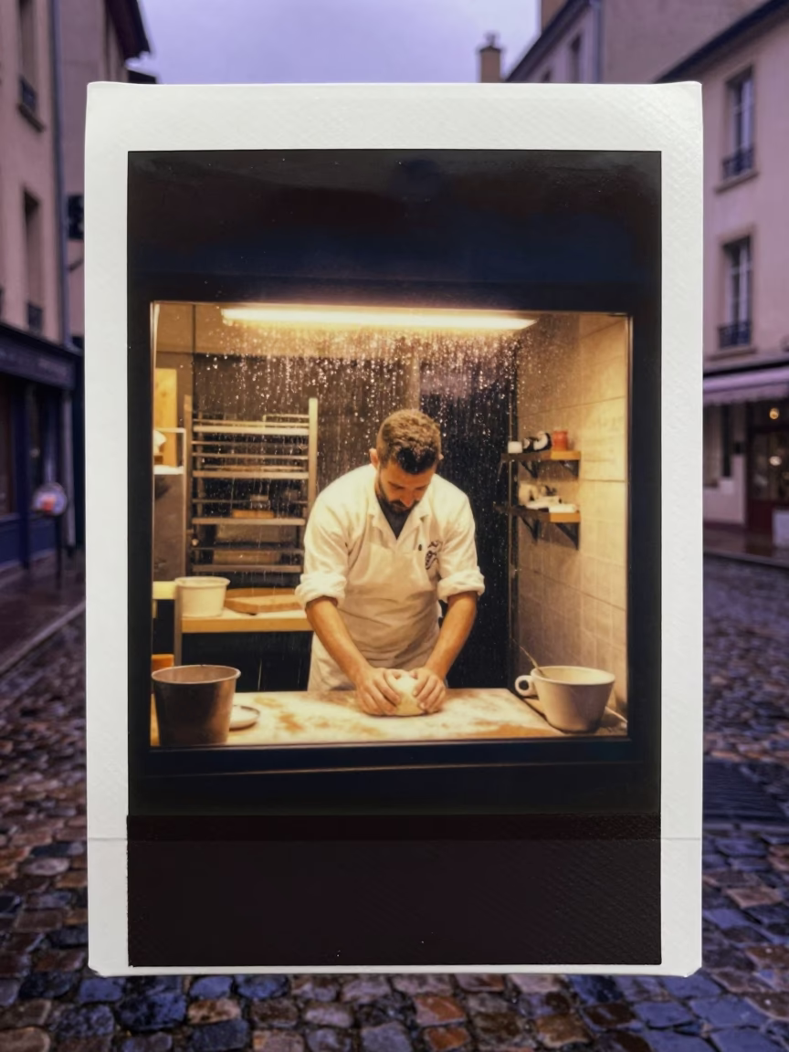 Kneading Dough in Lyon in in Lyon, France