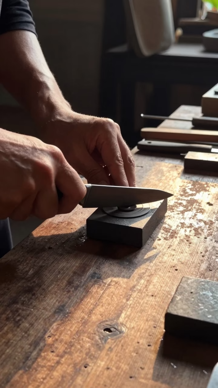 Knife just after sunrise in Hanoi in in Hanoi, Vietnam