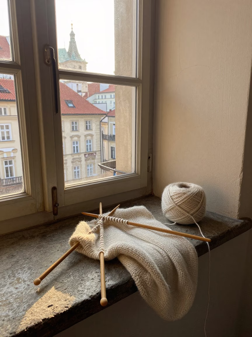 Knitting Needles in Prague in in Prague, Czech Republic