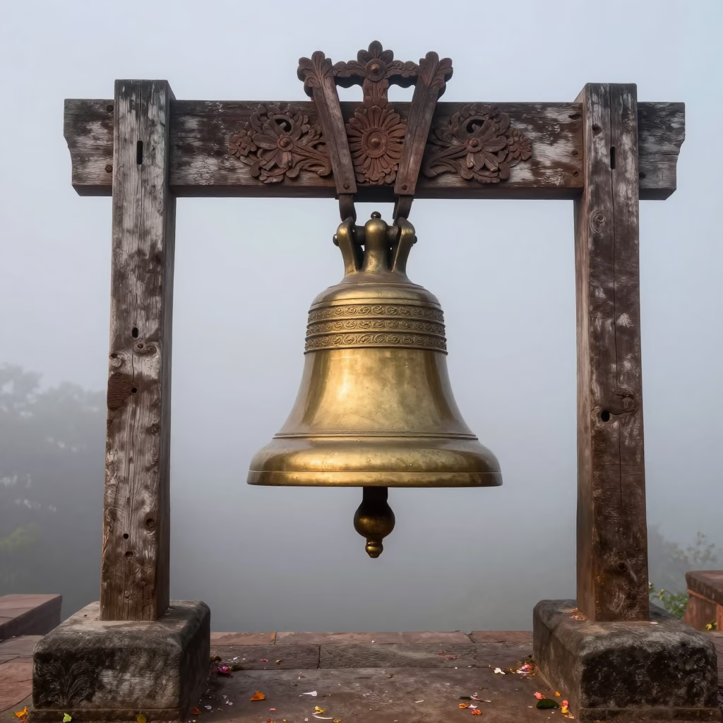 Kochi Brass Temple Bell in in Kochi, India