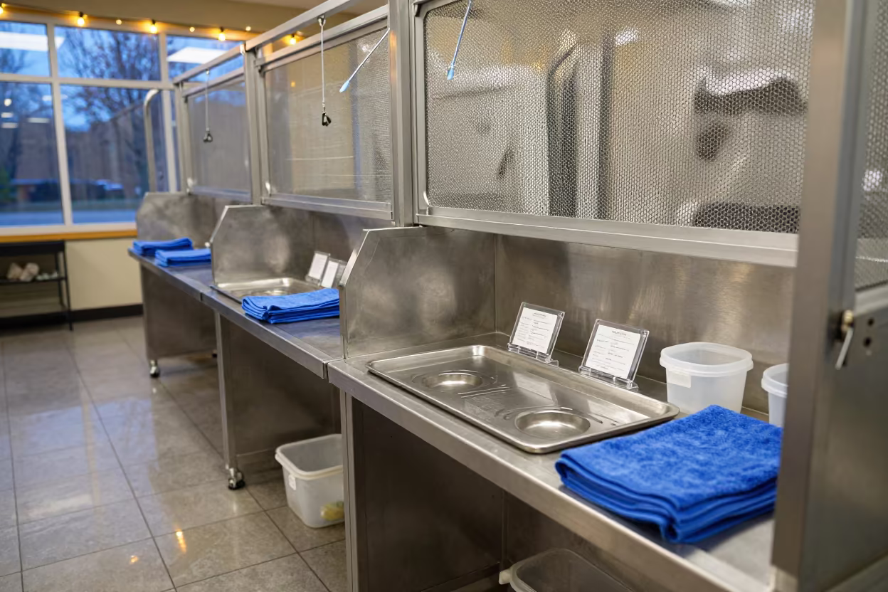 Koi Transport Tray at St Petersburg Dog Wash in at a self-serve dog wash station in St Petersburg