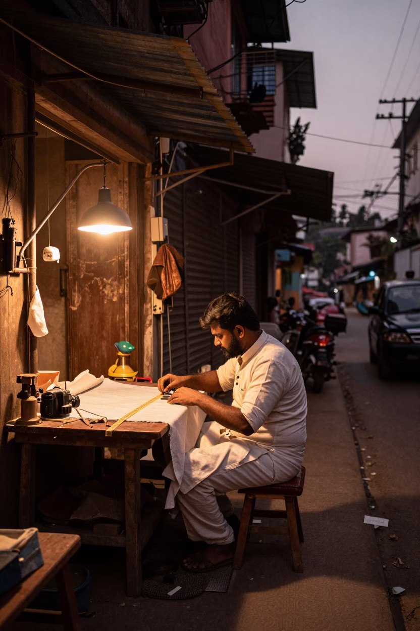 Kolkata Before Dusk at Copper-toned Light Before Dusk in in Kolkata, India