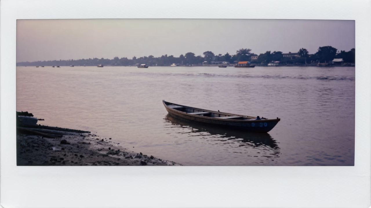 Kolkata Morning Commute at Nautical Dawn Light in in Kolkata, India