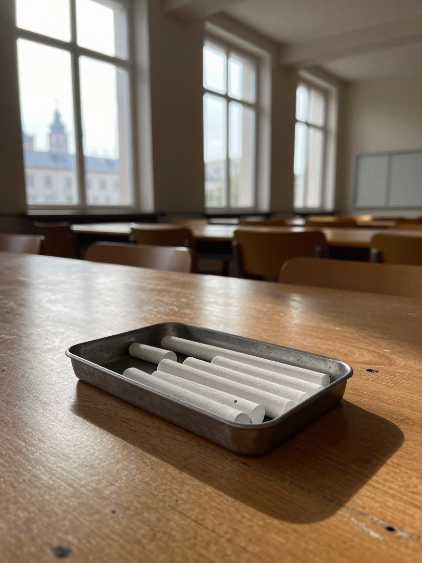Krakow Chalk Tray at The Early Afternoon Light in in Krakow, Poland