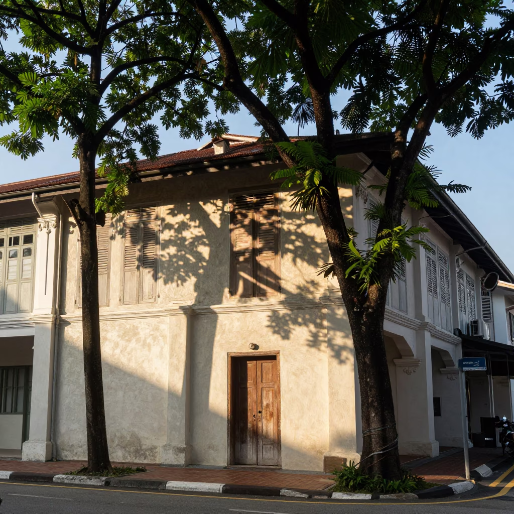 Kuala Lumpur Street Scene at The Early Morning Light in in Kuala Lumpur, Malaysia