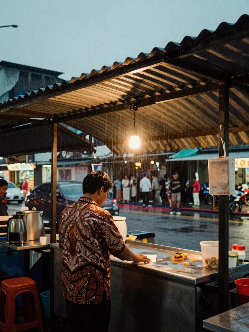 Kuala Lumpur Street Vendor in in Kuala Lumpur, Malaysia
