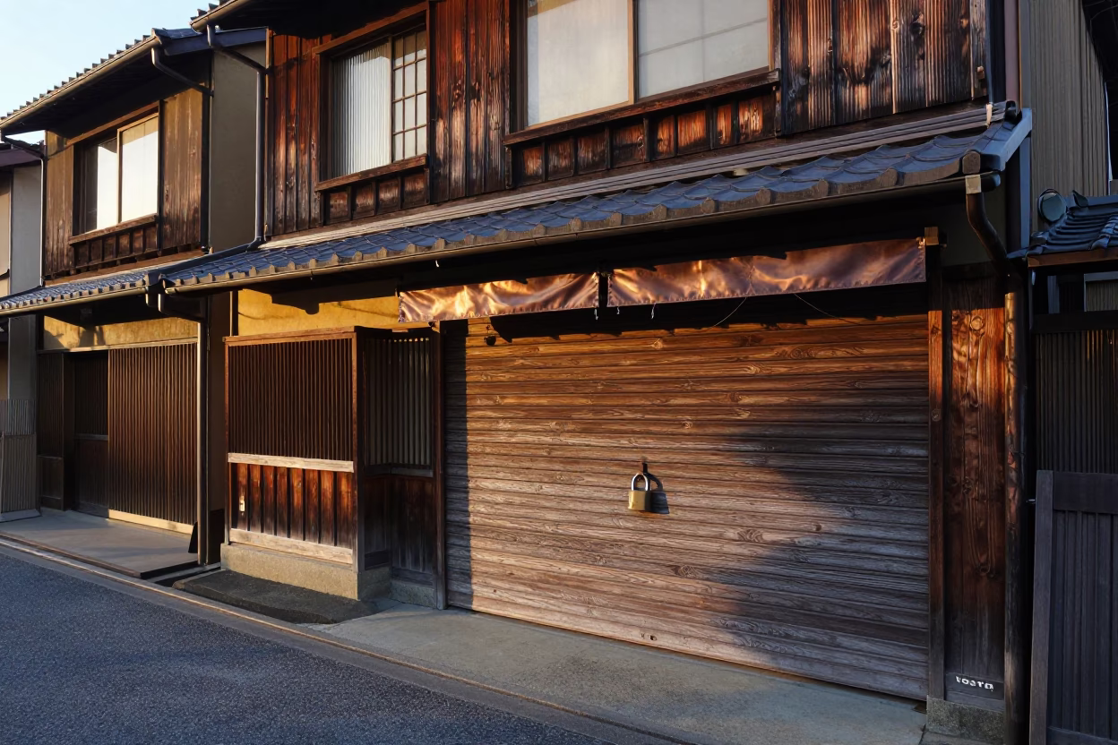 Kyoto Light Dawn at First Light Of Dawn in in Kyoto, Japan