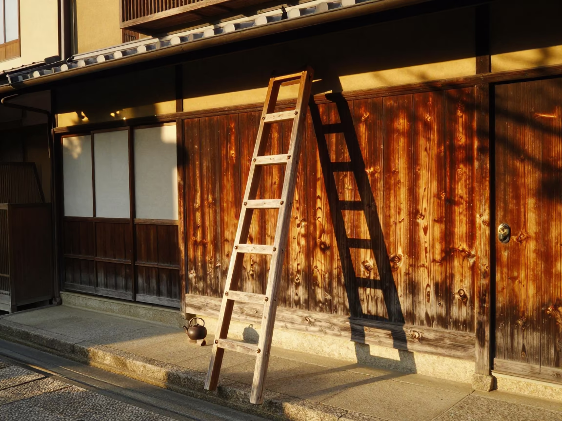 Kyoto Warm at Late Afternoon Light in in Kyoto, Japan