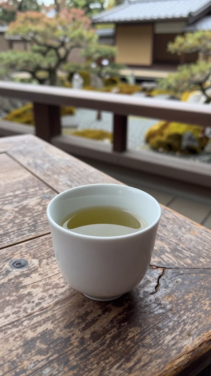 Kyoto White Ceramic Cup in in Kyoto, Japan