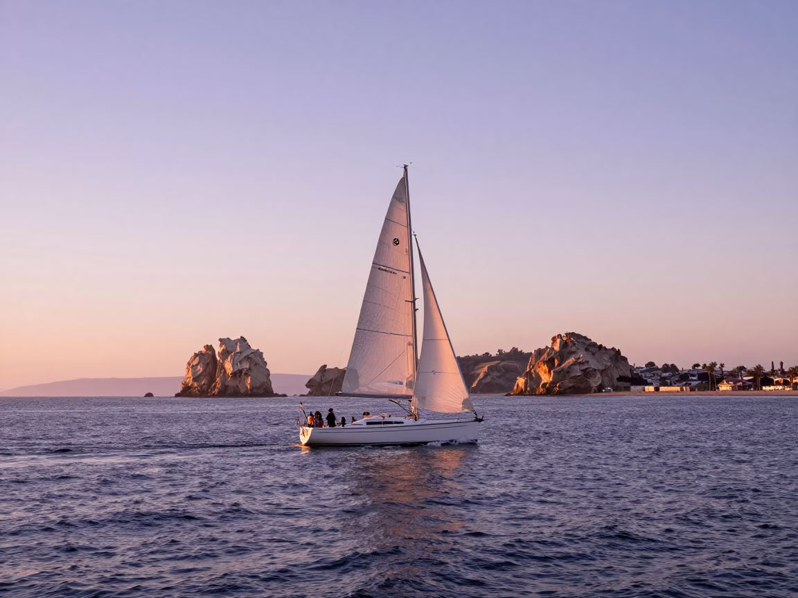 La Jolla Cove Sailboat in San Diego in in San Diego, California, United States
