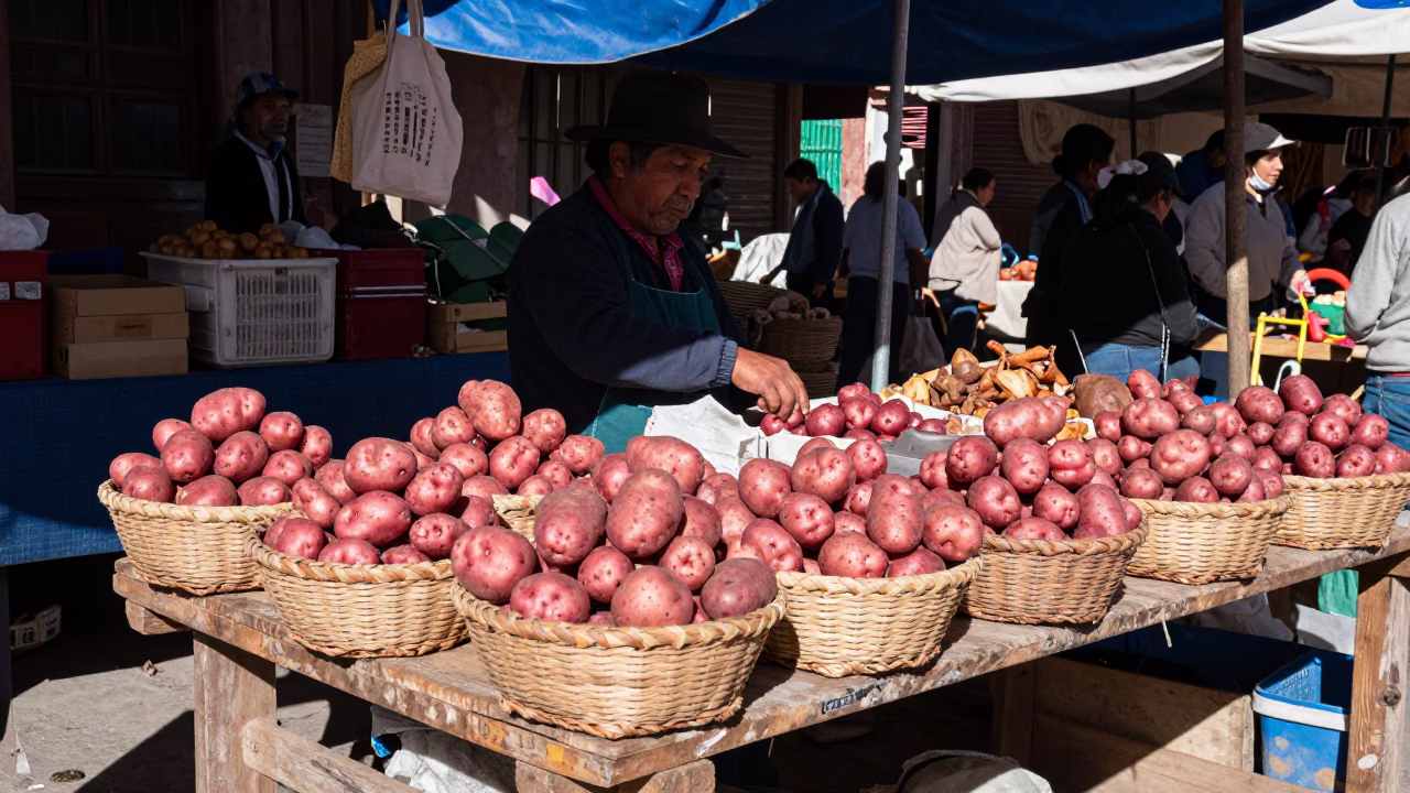 La Paz Produce Arrangement in in La Paz, Bolivia