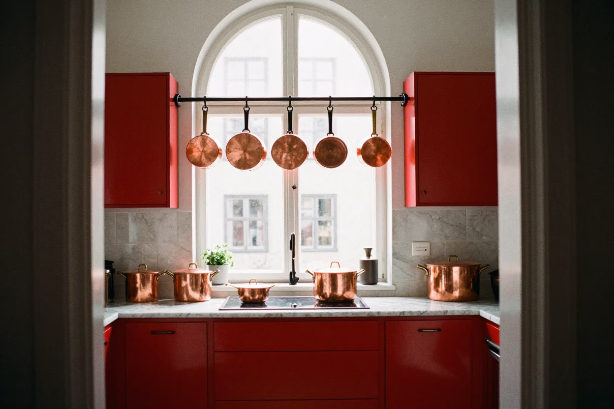 Lacquered Cupboards in Copenhagen in in Copenhagen, Denmark