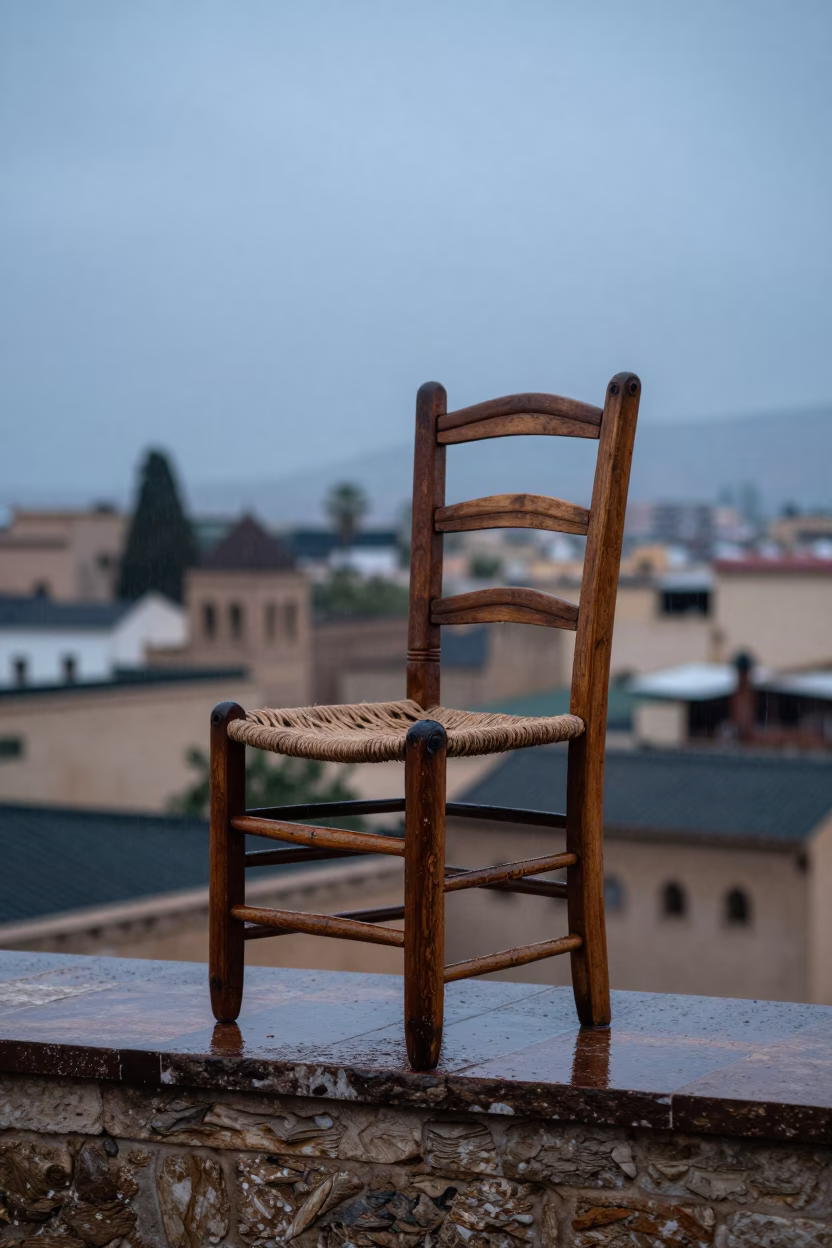 Ladder-back Chair in Fez in in Fez, Morocco