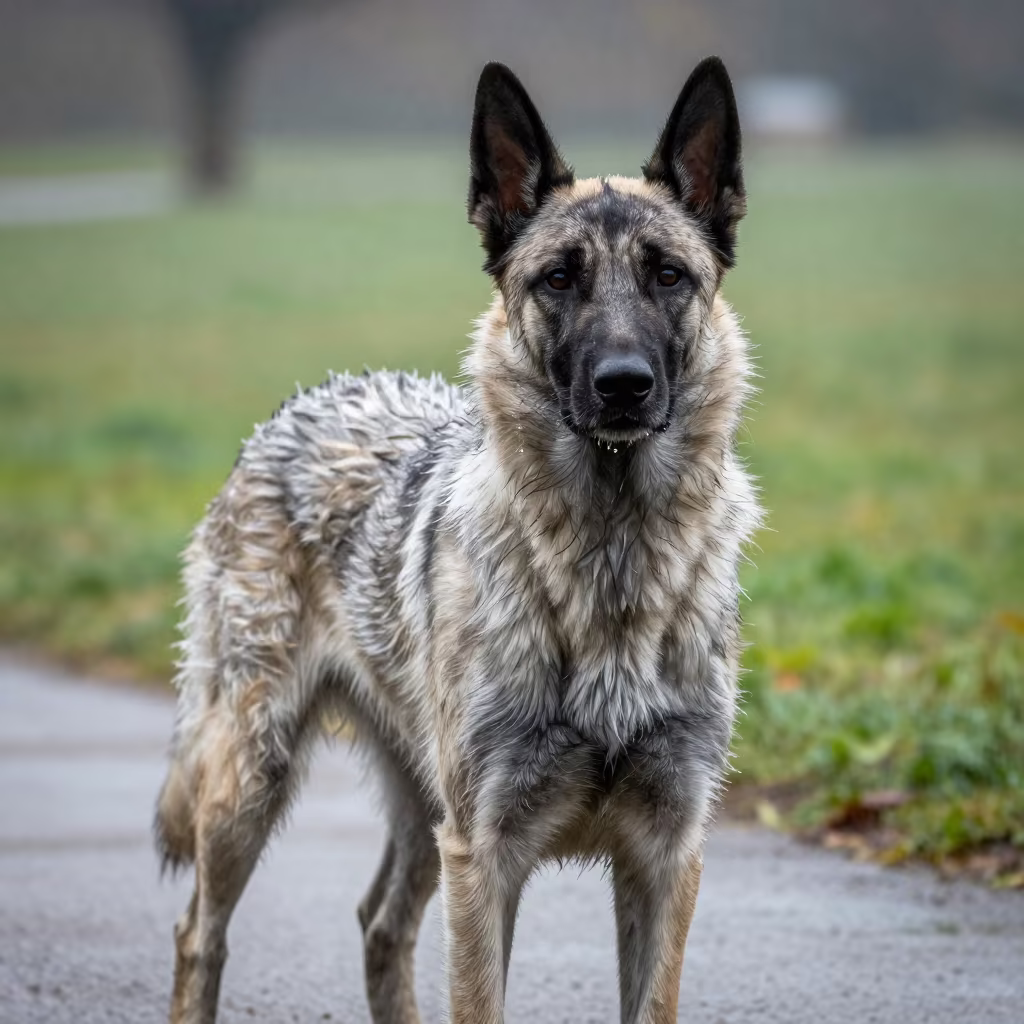 Laekenois Portrait on Kenema Park Path in along a quiet park path with soft open shade and a clean background in Kenema